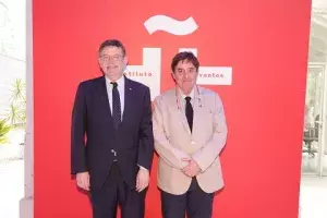 Ximo Puig y el director del Instituto Cervantes, Luis García Montero