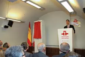 El Príncipe de Asturias durante su intervención