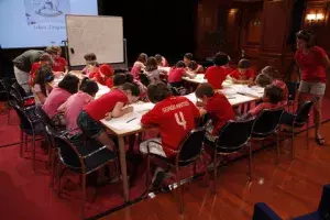 Alumnos de 9 y 10 años del Liceo Francés participan en el talle