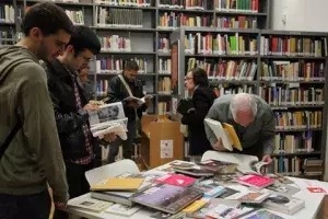 En la biblioteca de la sede central se pudieron intercambiar libros editados en varias lenguas europeas