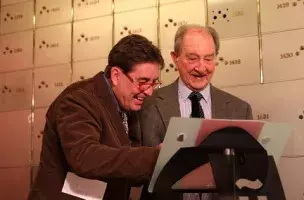 Luis García Montero y Nicolás Sánchez-Albornoz
