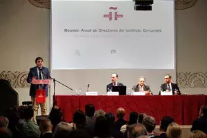 Luis García Montero, en un momento de su intervención