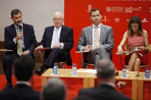 Rafael Rodríguez-Ponga Salamanca, secretario general del Instituto Cervantes, durante la presentación