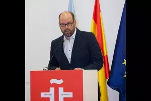 El alcalde de Santiago de Compostela, Martiño Noriega