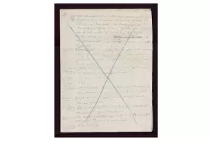 Manuscrito de la obra Alma y vida, de Benito Pérez Galdós