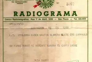 Radiograma de Ilsa Barea a Adolfina