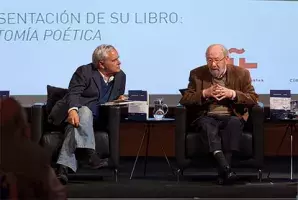 Caballero Bonald y el periodista Juan Cruz
