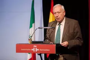 José Manuel García-Margallo, ministro de Asuntos Exteriores español, durante su intervención