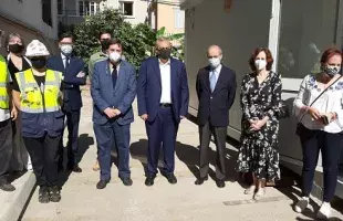 Obras de construcción de un colegio