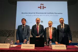 Luis García Montero, Emilio Bascuñana, Juan Pablo de Laiglesia y César Sánchez Pérez
