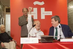Juan Manuel Bonet junto a Mario Muchnik
