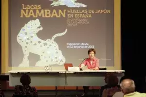 La especialista de la Universidad de Oviedo Yayoi Kawamura en un momento de su conferencia