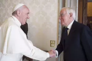 Tras la audiencia en el Vaticano