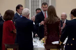 El rey Felipe VI tras finalizar su discurso