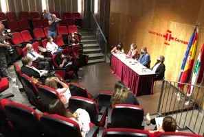Vista general de la rueda de prensa
