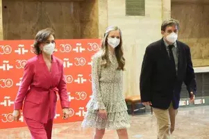 La Princesa Leonor se dirige a depositar su legado