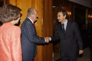 Sus Majestades los Reyes reciben a José Luis Rodríguez Zapatero