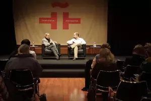 Mario Sabato en la presentación del documental