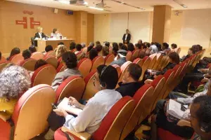 encuentro, celebrado en el salón de actos de la sede en Rabat del Instituto