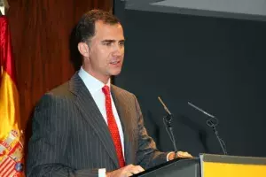 El Príncipe de Asturias, Don Felipe, en su intervención en la ceremonia.