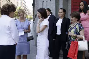 Carmen Caffarel, despide a Marta Linares de Martinelli