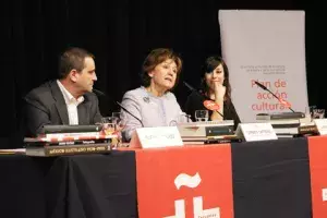 Rufino Sánchez, Carmen Caffarel y Juana Escudero