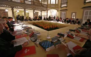 Vista general de la reunión del Patronato 2009 celebrado en el Palacio de El Pardo.