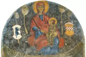 «Virgen de los Catalanes» (siglo XV), proveniente del Museo Bizantino de Grecia.