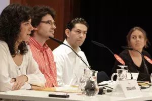 debate celebrado con motivo de la proyección del documental «Errantes»