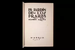El jardín de los frailes de Manuel Azaña
