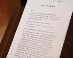 Manuscrito legado por Coetzee al Instituto Cervantes Manuscrito legado por Coetzee