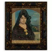 Retrato de Pilar de Valderrama, en el día de su boda, 1911. [Archivo de Alicia Viladomat]