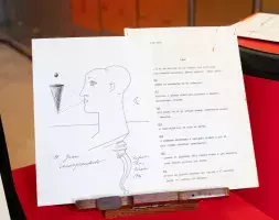 Dibujo de Pérez Estrada que forma parte de su legado "in memoriam"