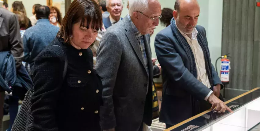 Mateo Díez visita la exposición