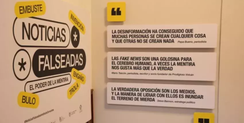 Exposición "Noticias falsas". CILE 2025