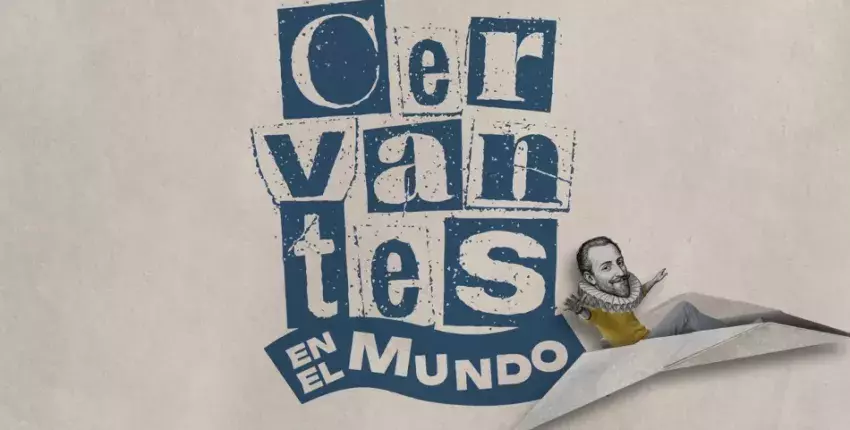 Cartel programa "Cervantes por el mundo"