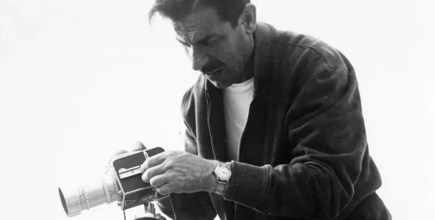 El fotógrafo Marcel Giró, retratado por Palmira Puig. Una de las imágenes de la muestra que se inaugura en el centro del Cervantes de Sao Paulo. Foto: Archivo Marcel Giró-Palmira Puig de Toni Ricart Giró. 