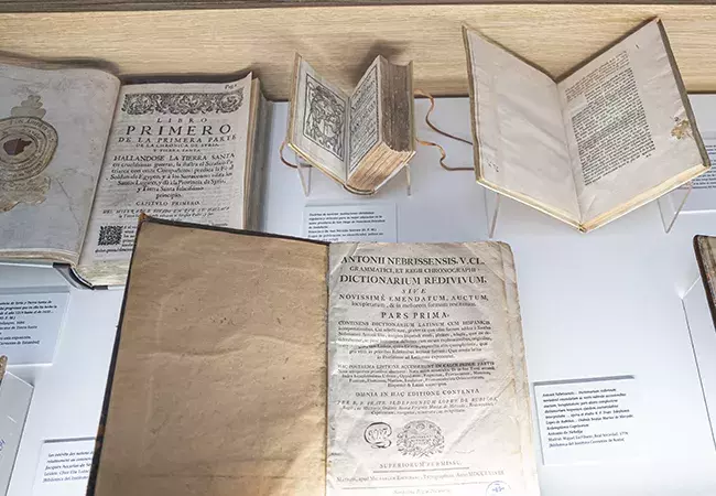 Libros y documentos de la biblioteca patrimonial