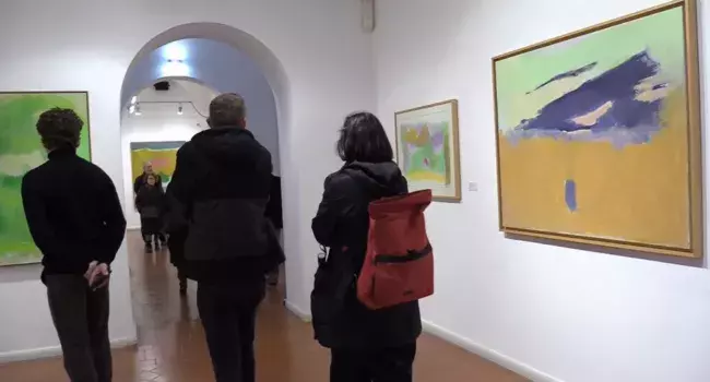 Inauguración de la exposición en el Cervantes de Roma