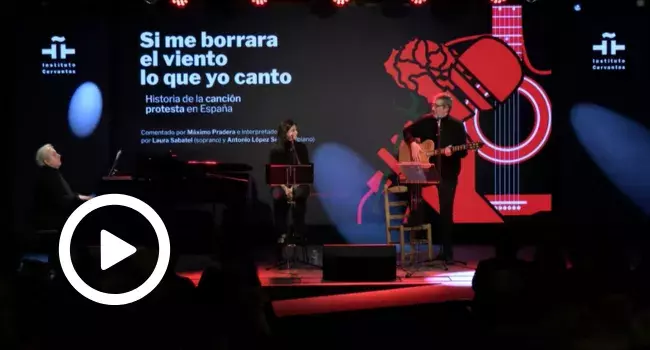 Recorrido por la canción protesta en España en el Cervantes
