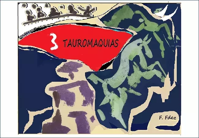 Cartel de la exposición «Las 3 tauromaquias: arte y tragedia»