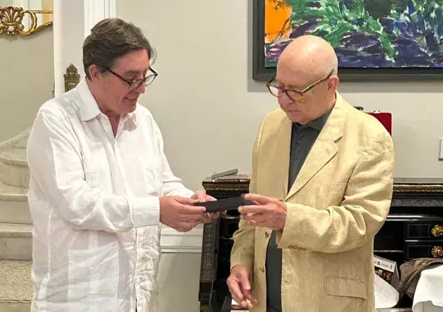 Luís García Montero y Miguel Barnet