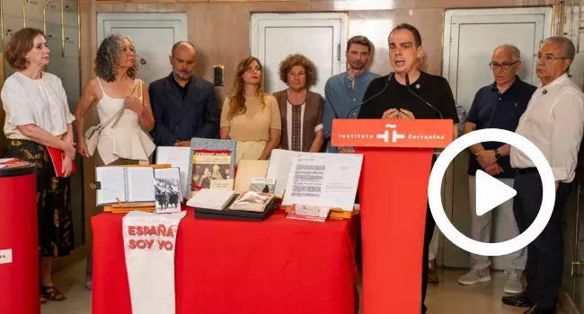Legado de Agustín Gómez Arcos a la Caja de las Letras del Instituto Cervantes