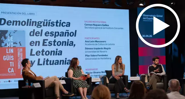 presentación del libro «Demolingüística del español en Estonia, Letonia y Lituania»