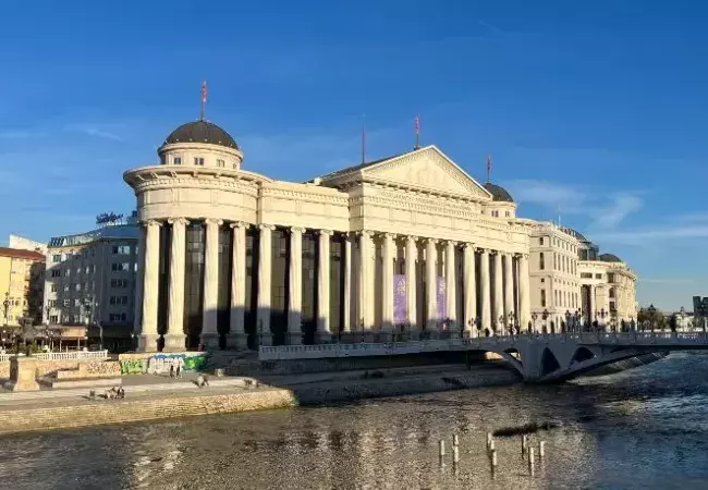 Vista panorámica de Skopje