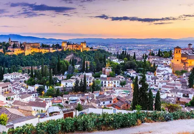 Vista panorámica de Granada