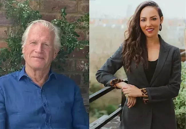 Philip Hook y Alia Al-Senussi