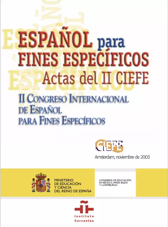 Actas del II Congreso Internacional de Español para Fines Específicos