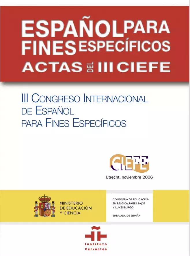 Actas del III Congreso Internacional de Español para Fines Específicos
