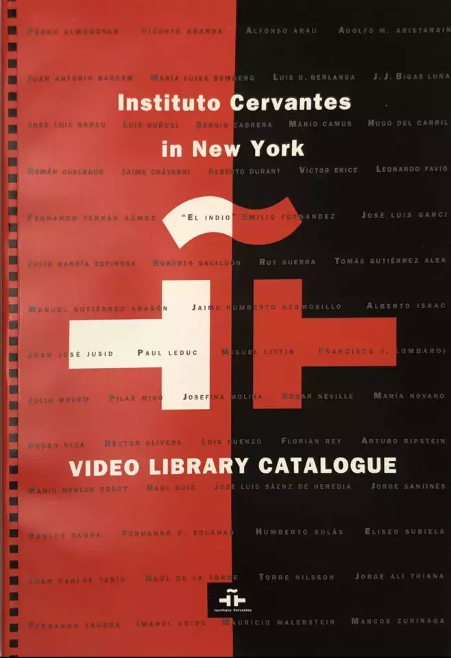 Instituto Cervantes in New York. Video Library Catalogue [Catálogo de vídeos de la biblioteca]